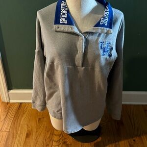 Medium Victoria's Secret PINK Kentucky Gray sequined Pullover. UK
